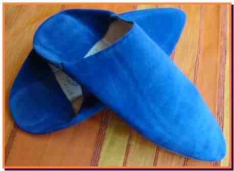 Suede slippers