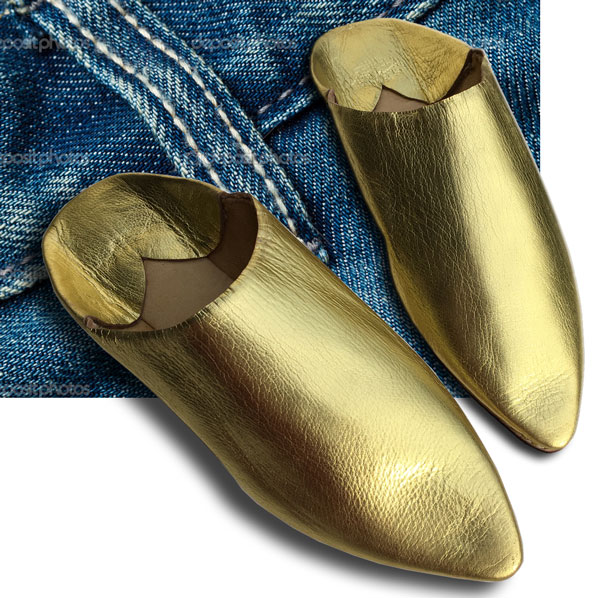 Metallic Pantoffeln