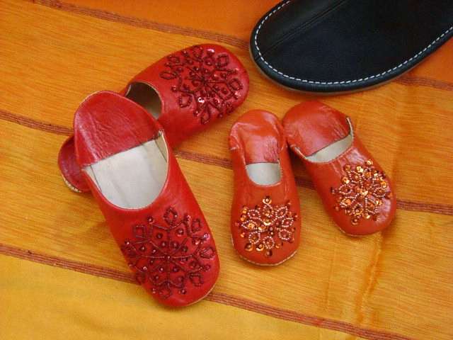 Kinder Glitter lederpantoffeln