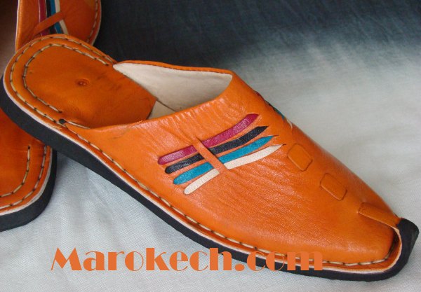 Moroccan leather slippers Aladdin