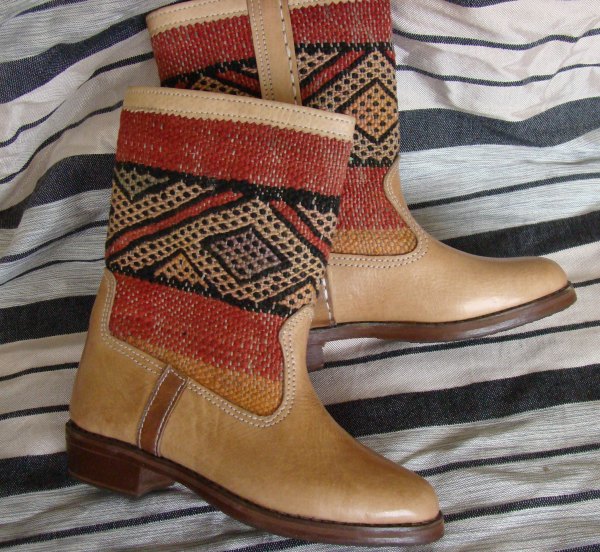 Bottes Kilim beige