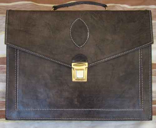 Leather briefcase