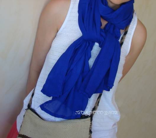 Blue moroccan scarf