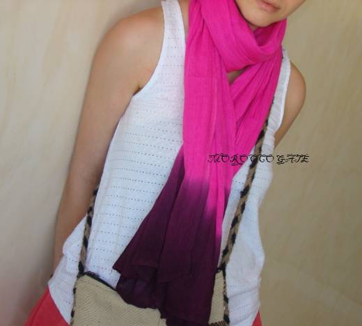 fuchsia moroccan scarf