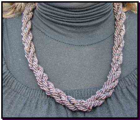 Collier Tafraout chocolat