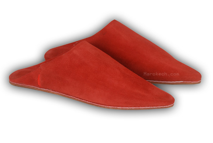 Suede slippers