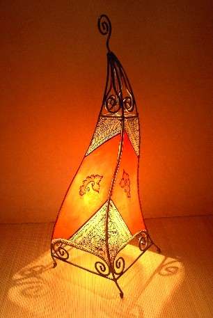 Luminaire Marocain en peau