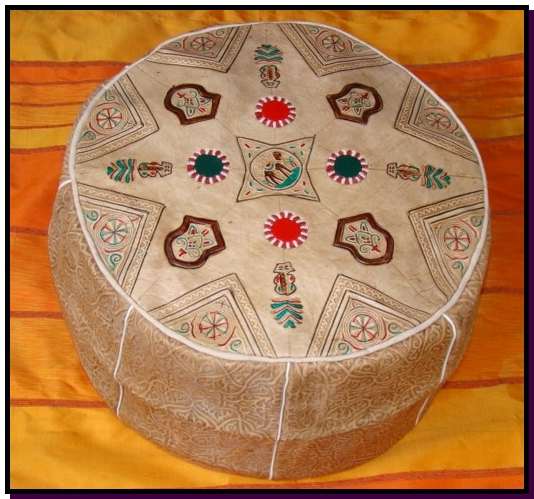 Camel Moroccan Pouffe