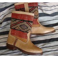 Kilim boots beige